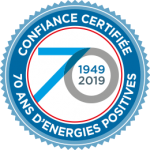 Confiance certifiée - 70 ans d'énergies positives